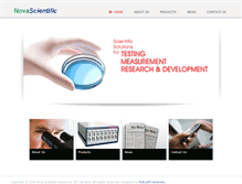 Tablet Screenshot of novascientific.com.my